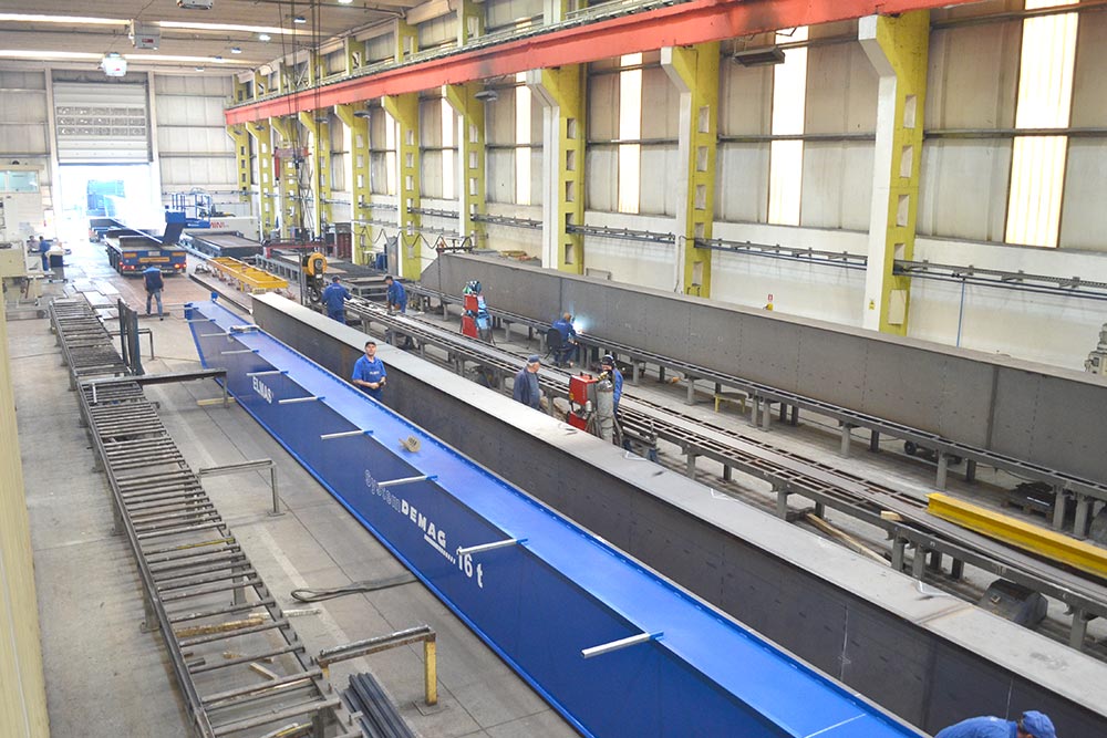 Production of overhead travelling cranes - Elmas Brașov