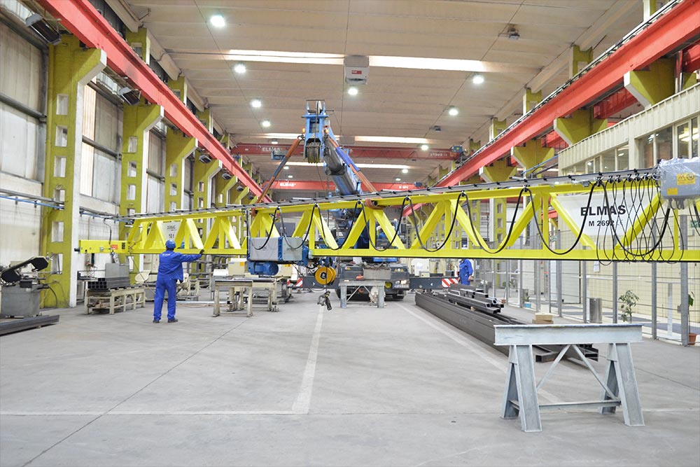 Production of overhead travelling cranes - Elmas Brașov