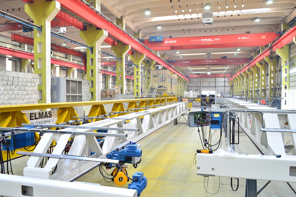 Production of overhead travelling cranes - Elmas Brașov