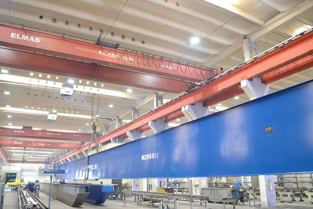 Production of overhead travelling cranes - Elmas Brașov