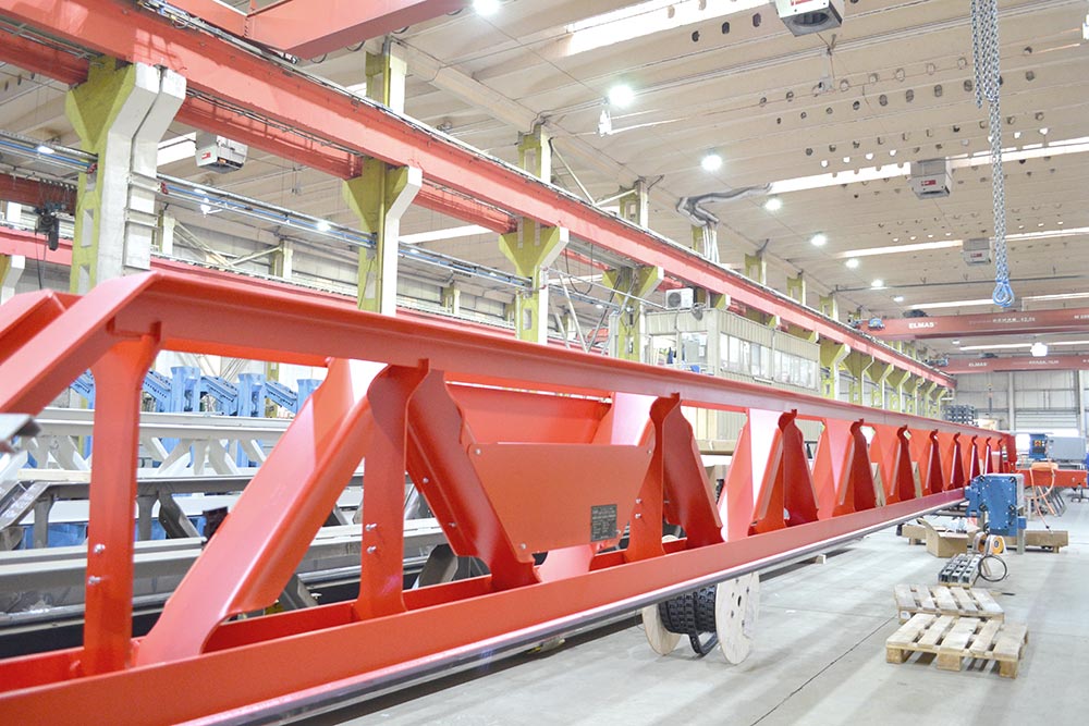 Production of overhead travelling cranes - Elmas Brașov