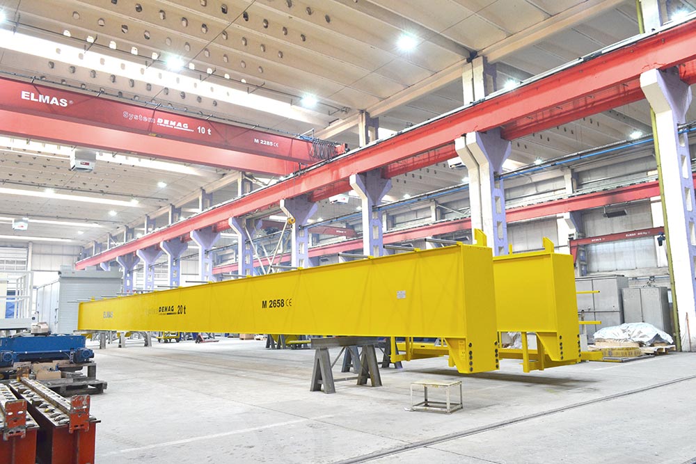 Production of overhead travelling cranes - Elmas Brașov